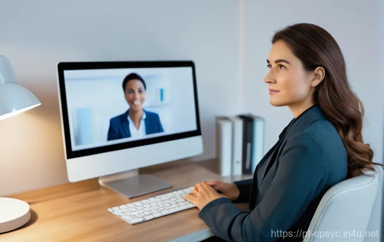 임상심리사 시험 과목별 예상문제 - **Prompt 1: Telepsychology: Bridging Distances in Professional Care**
"A professional female psy...